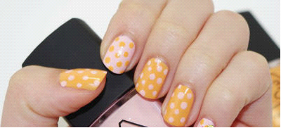 活力十足的橙色,搭配简单的波点图案